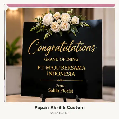 Papan Bunga Akrilik Garut Kota